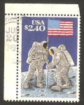 Stamps : America : United_States :  1868 - 20 anivº del primer hombre en la luna