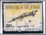 Stamps Africa - Ivory Coast -  Canne d´chef lobi