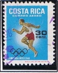 Stamps : America : Costa_Rica :  Olimpiadas Mexico 68 ( Atletismo)
