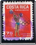 Stamps Costa Rica -  Olimpiadas Mexico´68  (Pesas)