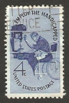 Stamps United States -  empleo para disminuidos físicos