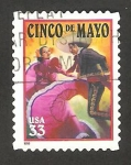 Stamps United States -  Fiesta cinco de mayo, de origen mexicano
