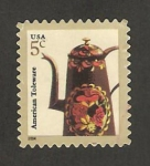 Sellos de America - Estados Unidos -  3567 - Cafetera decorada con flores 