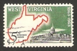 Sellos de America - Estados Unidos -  Centº del Estado de Virginia Oeste