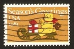 Stamps United States -  navidad, teddy