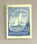 Stamps Hungary -  Lago Balatón