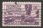 Stamps : America : United_States :  150 anivº del descubrimiento del oro en california