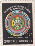 Stamps : America : El_Salvador :  VIII Congreso Iberolatimoamericano de Dermatologia