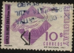 Stamps Uruguay -  Aves autóctonas. Garza blanca chica. Egretta thula.