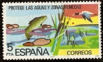 Stamps : Europe : Spain :  Protección de la naturaleza - Aguas continentales