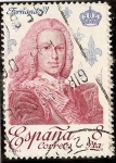 Stamps Spain -  Reyes de España - Casa de Borbon. Fernando VI