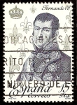 Stamps : Europe : Spain :  Reyes de España - Casa de Borbon. Fernando VII
