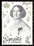 Stamps Spain -  Reyes de España - Casa de Borbon. Isabel II