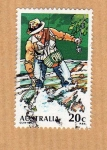 Stamps Australia -  Pesca con caña (Serie 1/4)
