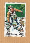 Sellos de Oceania - Australia -  Pesca con caña (Serie 1/4)