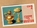 Stamps : Asia : Bhutan :  Tetera y azucarero (Serie2/9)