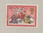 Stamps United Kingdom -  Angel con pastores