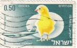Stamps : Asia : Israel :  Chicks