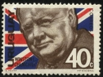 Sellos de America - Uruguay -  Primer ministro del Reino Unido Sir Wiston L. Churchill.