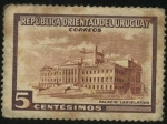 Stamps Uruguay -  Palacio Legislativo en Montevideo.