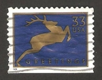 Stamps United States -  Silueta de un ciervo