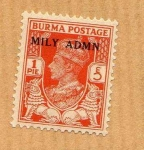 Stamps : Africa : Myanmar :  George VI (Serie 1/15)