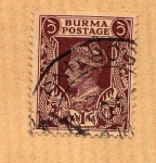 Stamps Africa - Myanmar -  George VI (Serie 5/16)