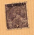 Stamps Myanmar -  George VI (Serie 4/18)