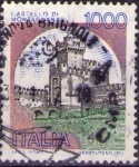 Stamps Italy -  Castello di Montagnana