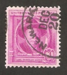 Stamps United States -  centº del nacimiento de joel chandler harris, escritor