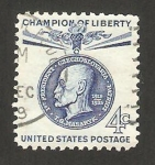 Stamps United States -  Thomas G. Masaryk, fundador y presidente de Checoslovaquia