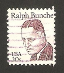 Sellos de America - Estados Unidos -  Ralph Bunche, nobel de 1950