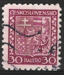 Sellos de Europa - Checoslovaquia -  Escudo