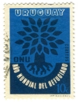 Stamps Uruguay -  Año Mundial del Refugiado