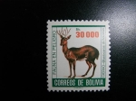 Stamps : America : Bolivia :  Fauna en peligro