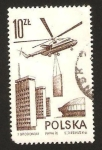 Stamps Poland -  helicóptero de transportes