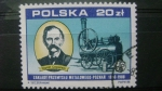Sellos de Europa - Polonia -  locomotora de vapor