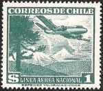 Sellos de America - Chile -  LINEA AEREA NACIONAL - ARAUCARIA