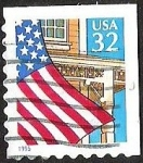 Stamps United States -  BANDERA 