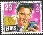 Stamps United States -  ROCK & ROLL SINGER - ELVIS