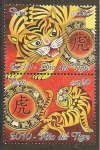 Stamps Peru -  Año del Tigre