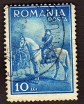 Stamps Romania -  Hombre a caballo