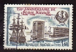 Sellos de Europa - Francia -  150 años de la Escuela Naval