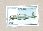 Sellos del Mundo : Africa : Rep�blica_del_Congo : Avión de combate