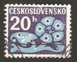 Stamps Czechoslovakia -  estilo de flores