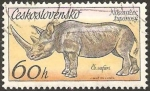 Sellos de Europa - Checoslovaquia -  Rinoceronte