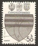 Sellos de Europa - Checoslovaquia -  escudo de kunstat
