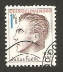 Stamps Czechoslovakia -  julius fucik, escritor