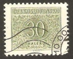 Sellos de Europa - Checoslovaquia -  cifra