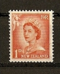 Sellos de Oceania - Nueva Zelanda -  Isabel II / Modificado.